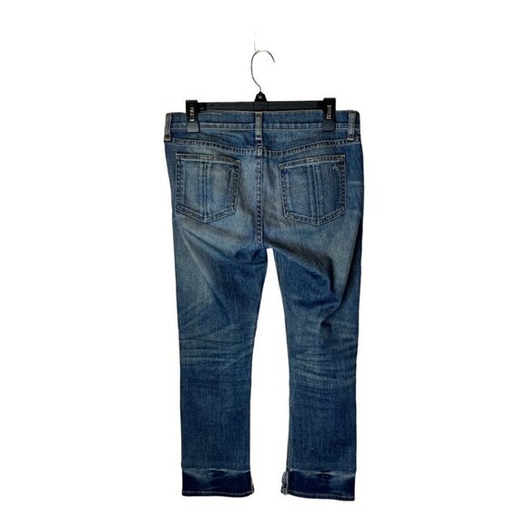 Rag & Bone Jeans Womens Size 26 Blue New Quay Wash Split Hem The Crop - Picture 3 of 14